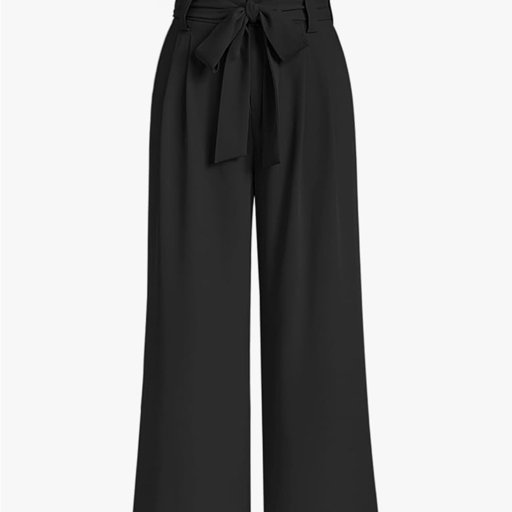 Classic Black Wide-Leg Pants for a Timeless Look